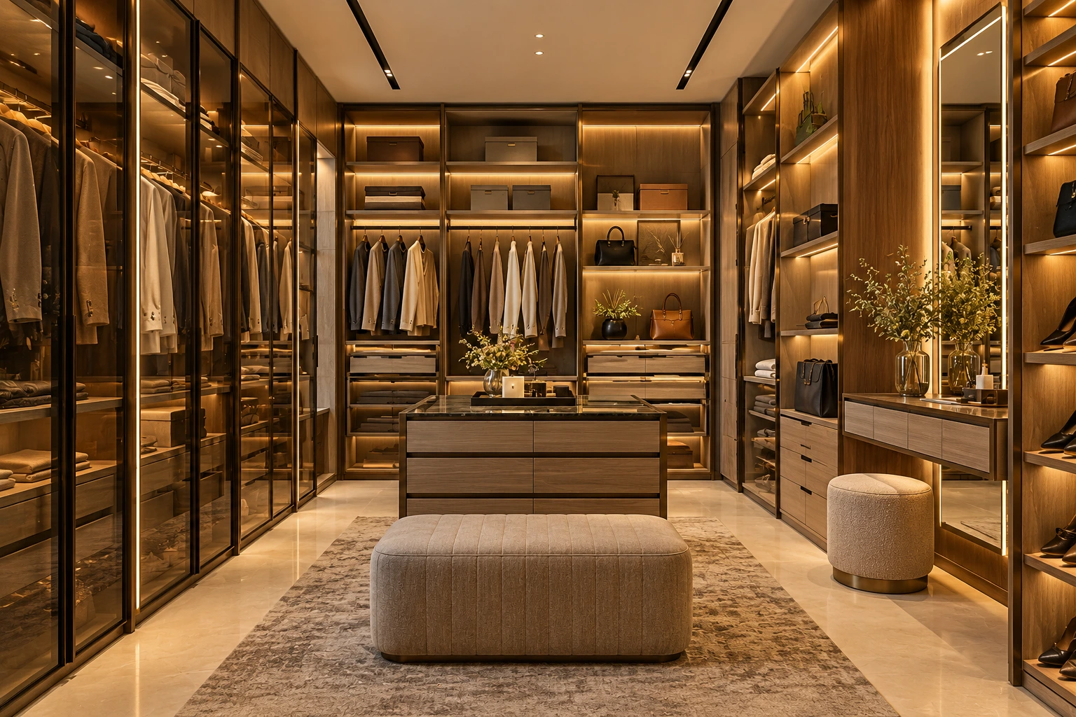 Built in wardrobe interior