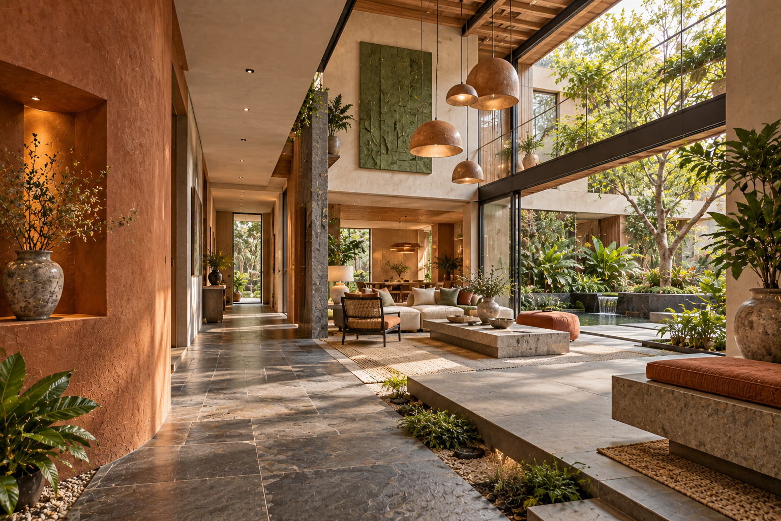 The Earthy Retreat interior
