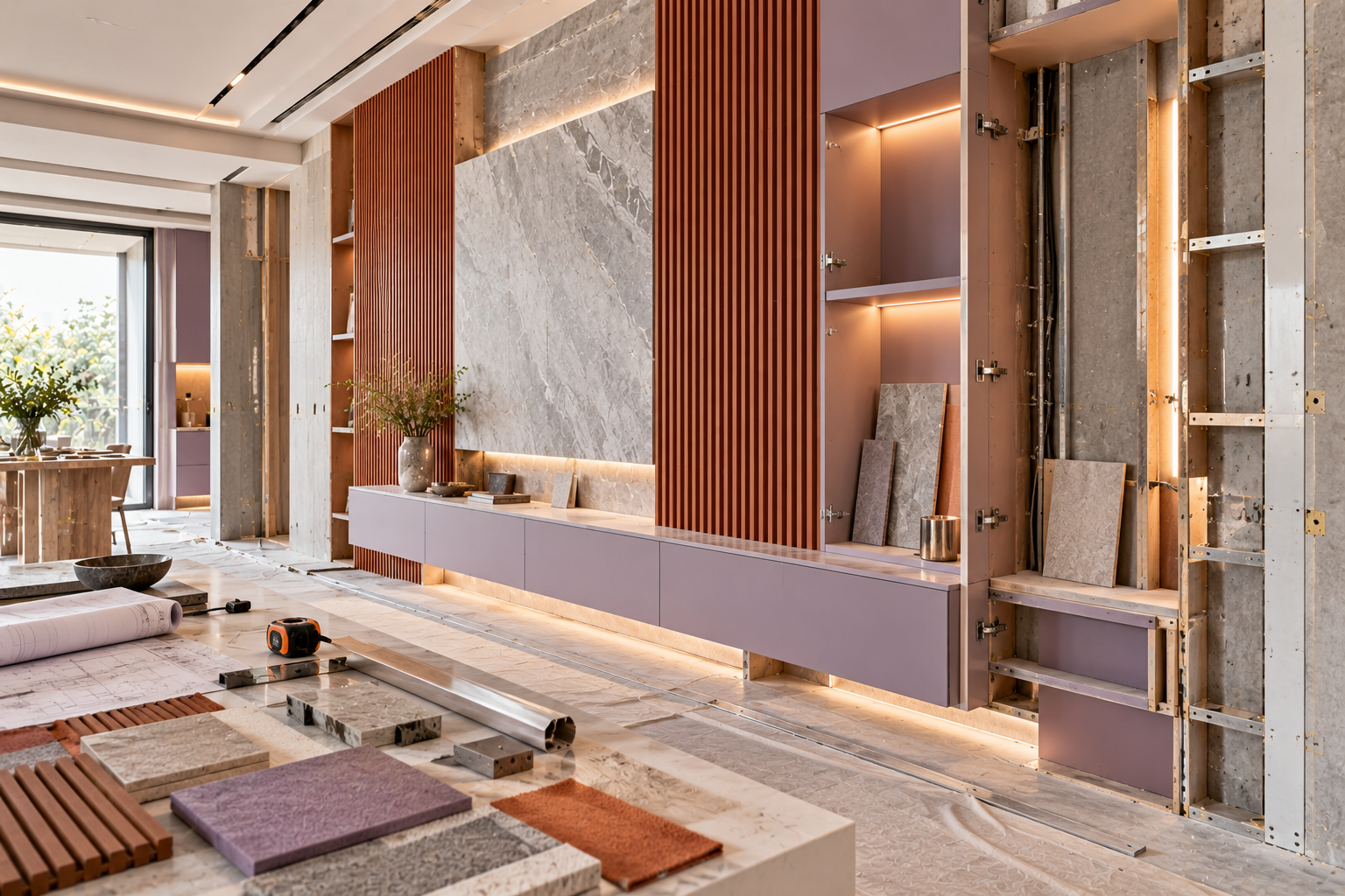 Interior installation detail