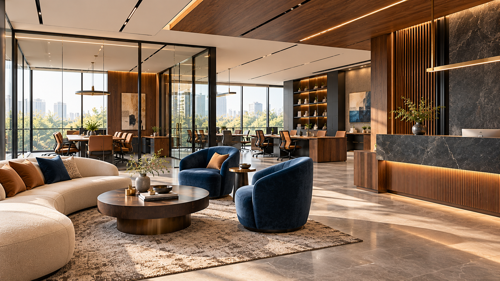 Modern luxury commercial office interior