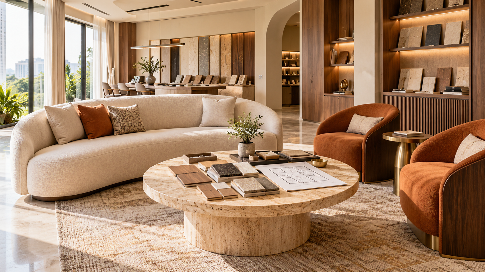 Interior design consultation and studio lounge