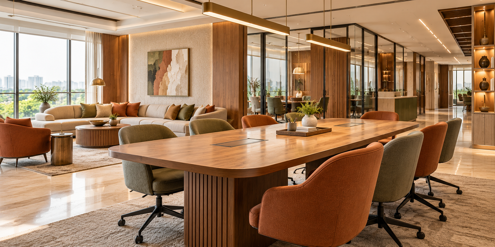 Zsquare Interiors collaborative commercial workspace