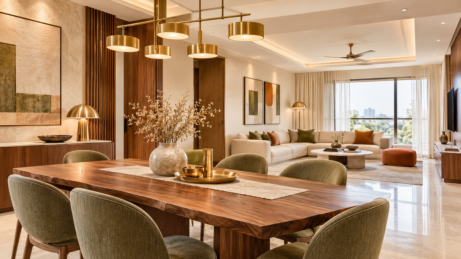 Zsquare Interiors living and dining interior