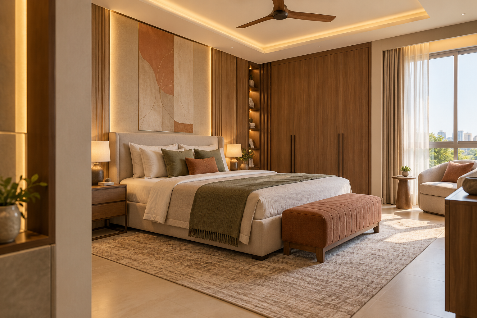 Zsquare Interiors bedroom interior