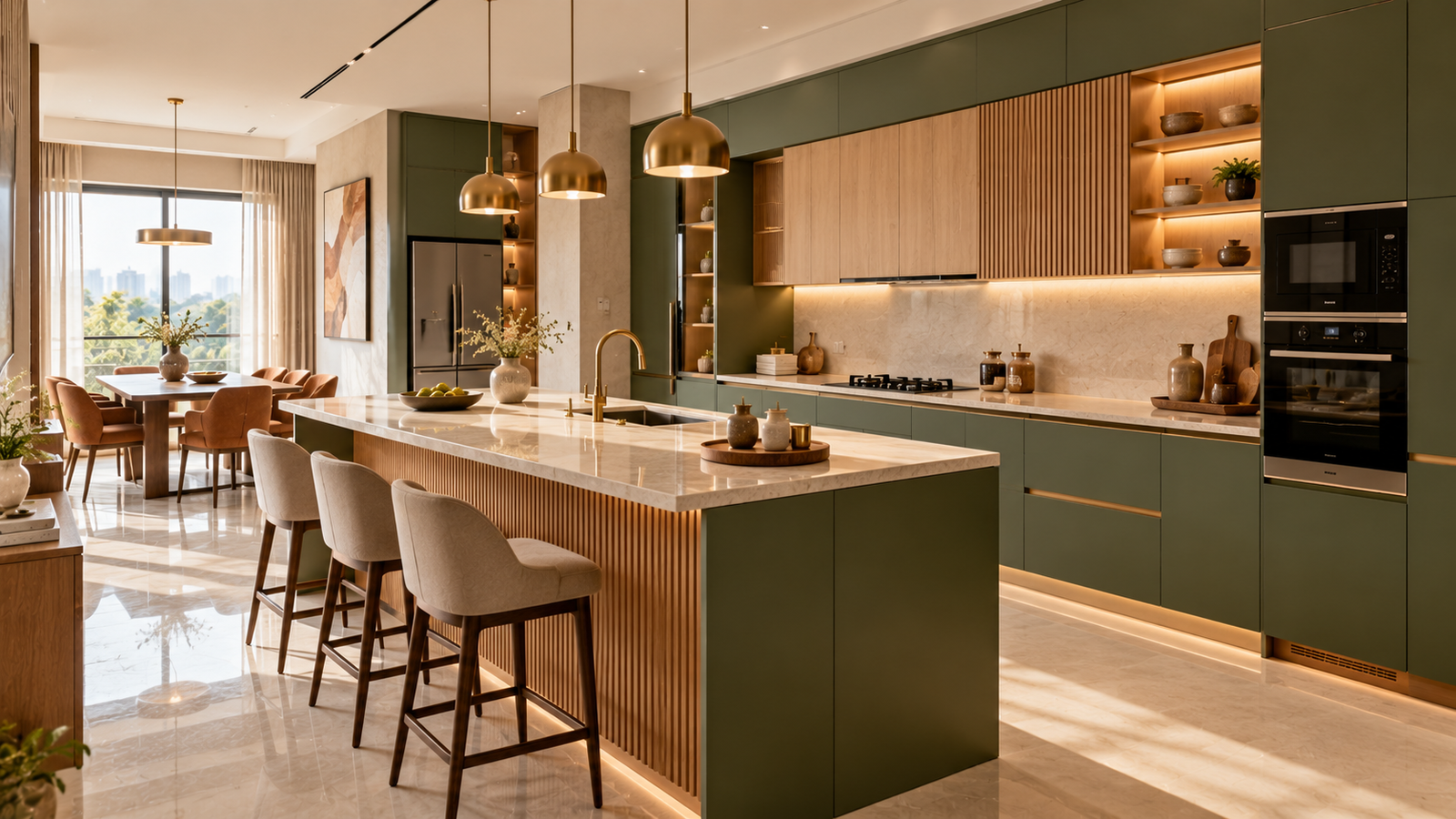 Premium modern kitchen interior