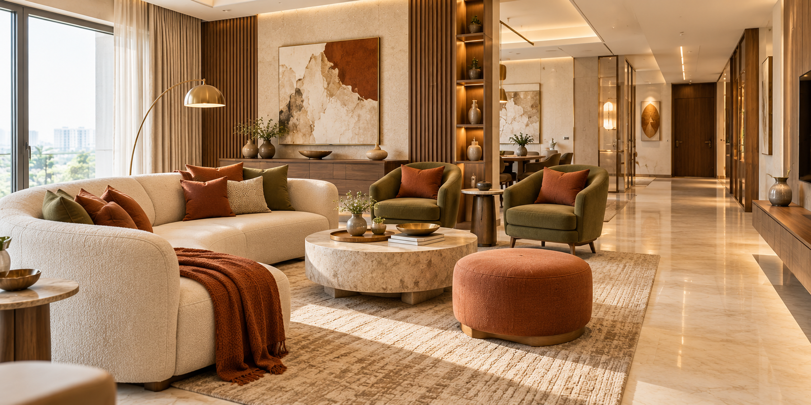Zsquare Interiors living room comfort and flow interior