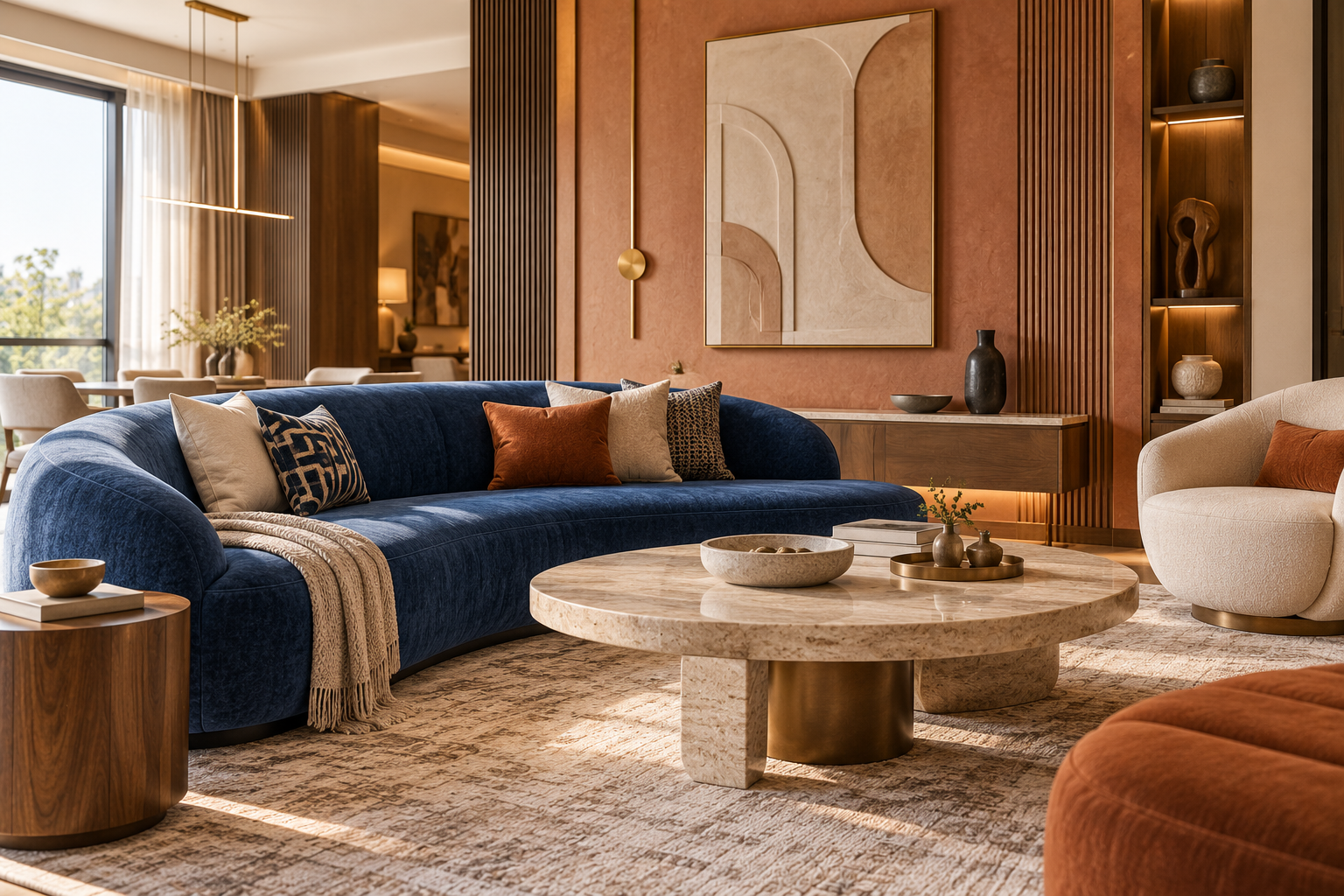 Zsquare Interiors living room statement details interior